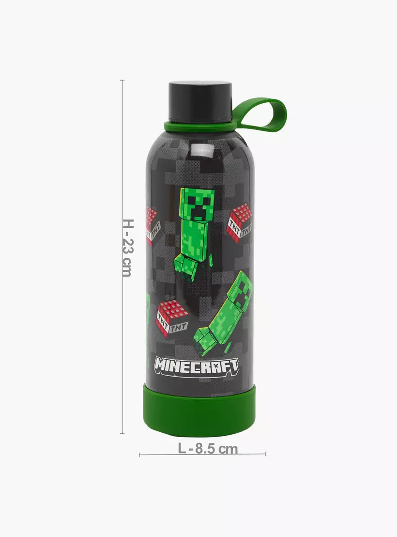Minecraft Print Stainless Steel Water Bottle