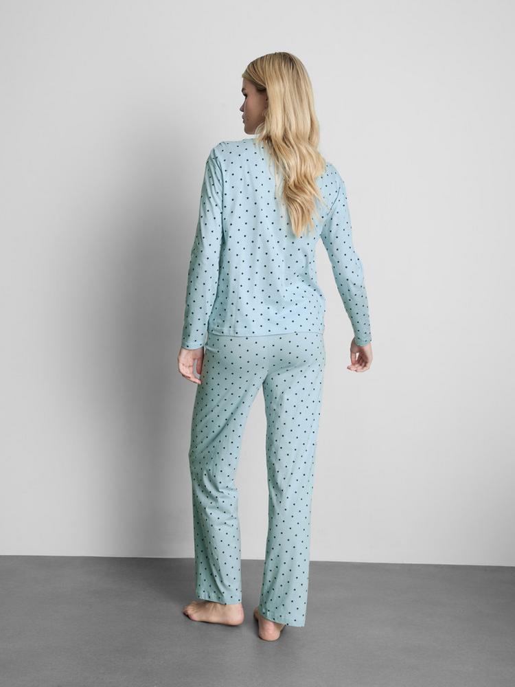 Primark Pure Cotton Star Print Long Sleeve Pyjamas