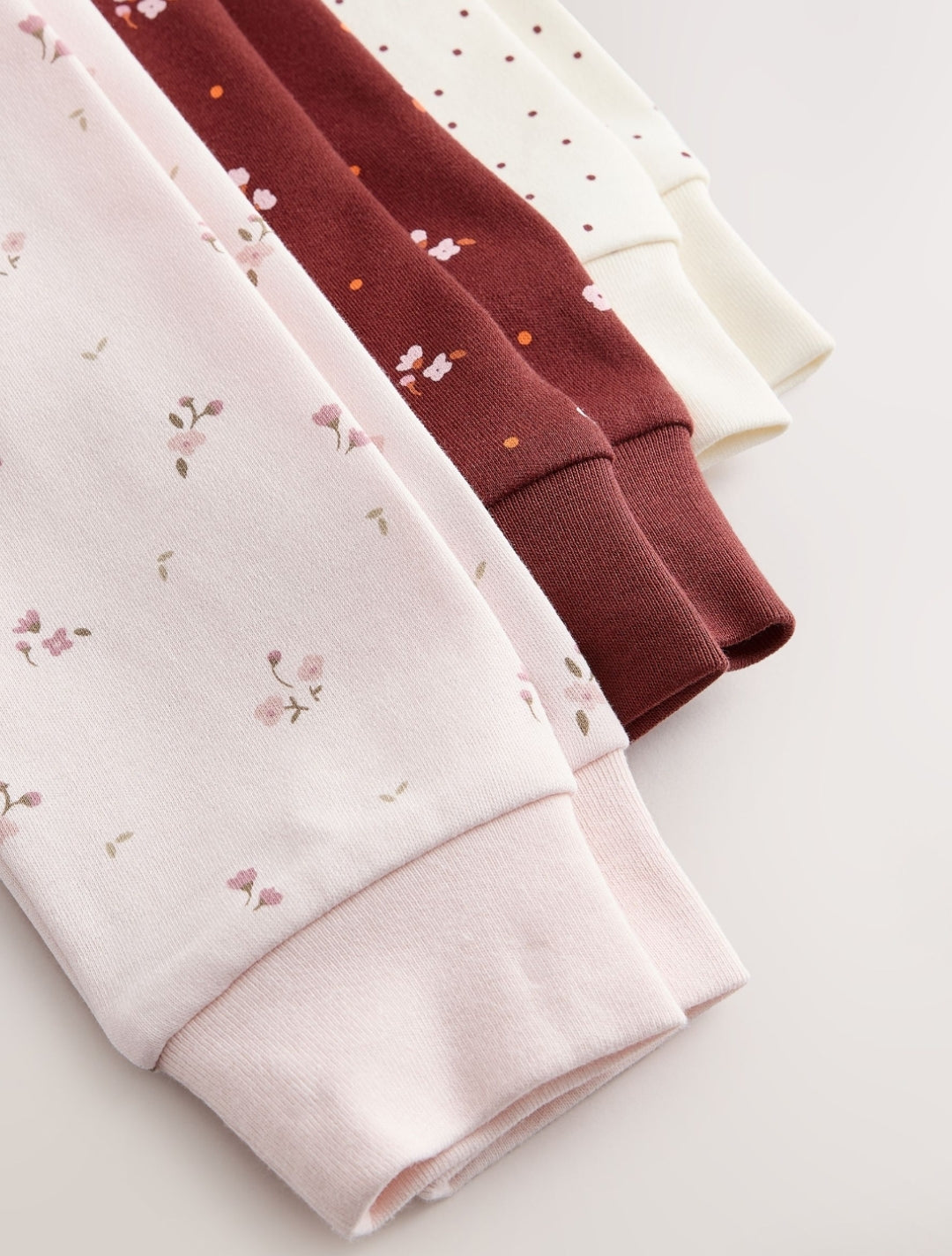 Pink/Brown Ditsy Print Snuggle
Pyjamas 3 Pack