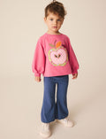 Pink Apple Long Sleeve Top and Leggings Set