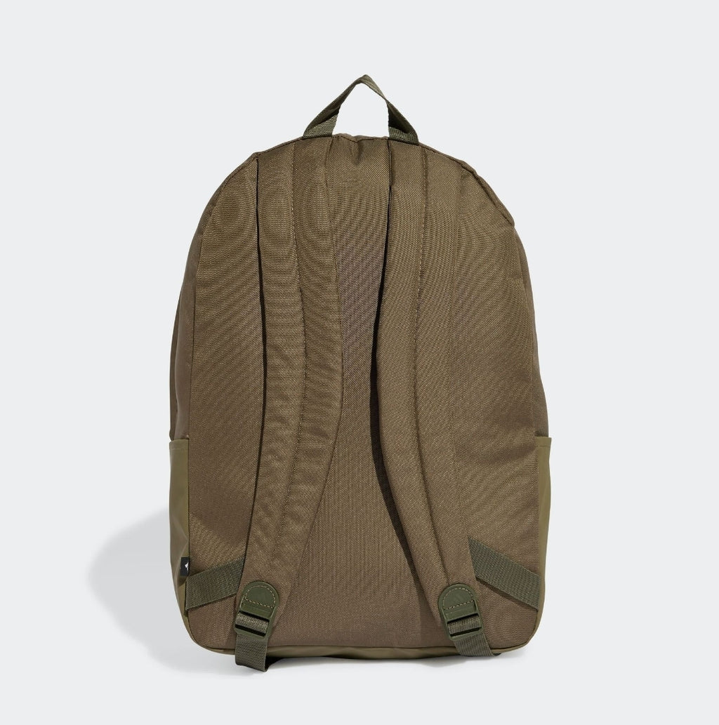 adidas Light Brown Classic 3 Bar Logo Backpack