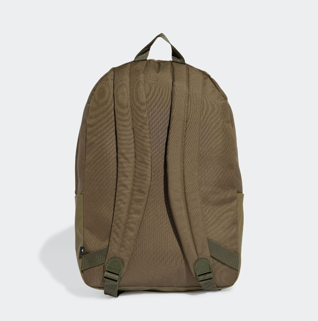 adidas Light Brown Classic 3 Bar Logo Backpack