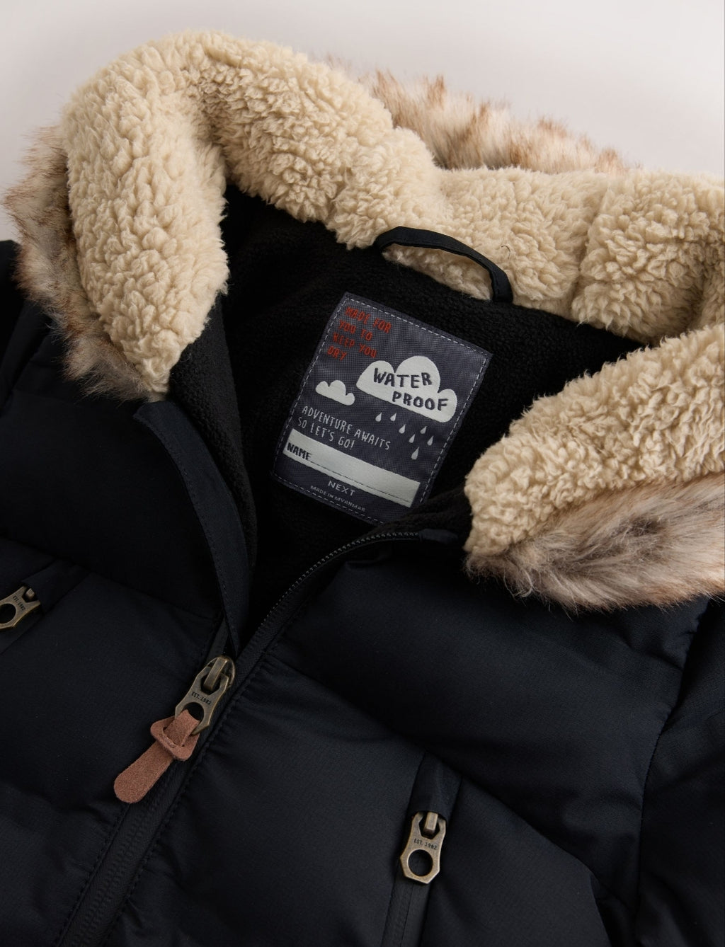 Black Waterproof Padded Snowsuit