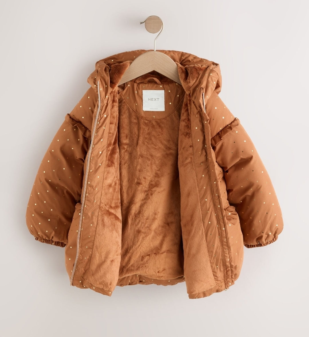 Toffee Gold Shower Resistant Padded Coat