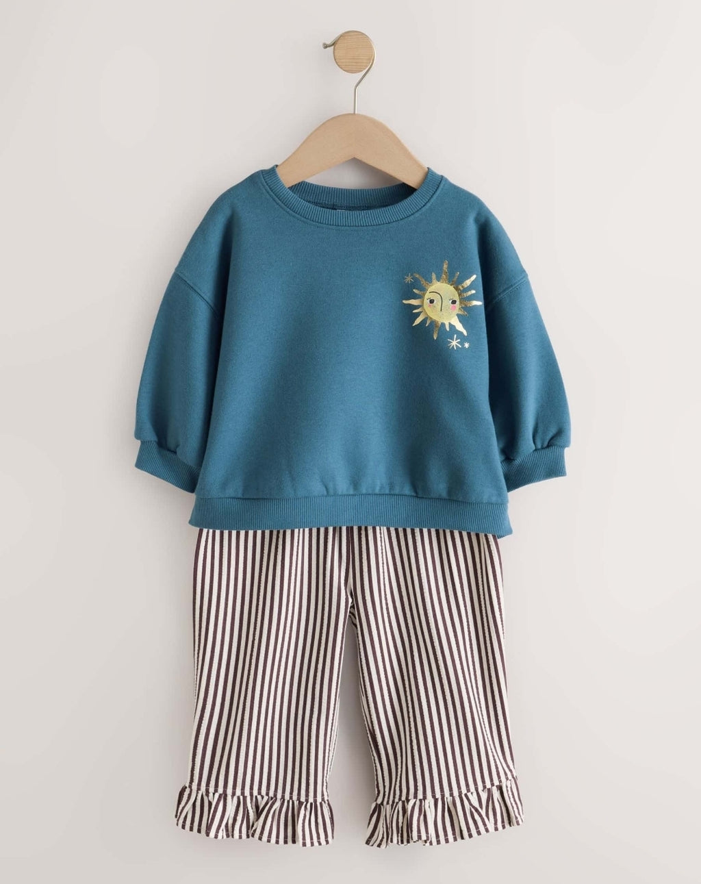 Blue Moon Sweatshirt and Frill
Trousers Set 2 Pack
