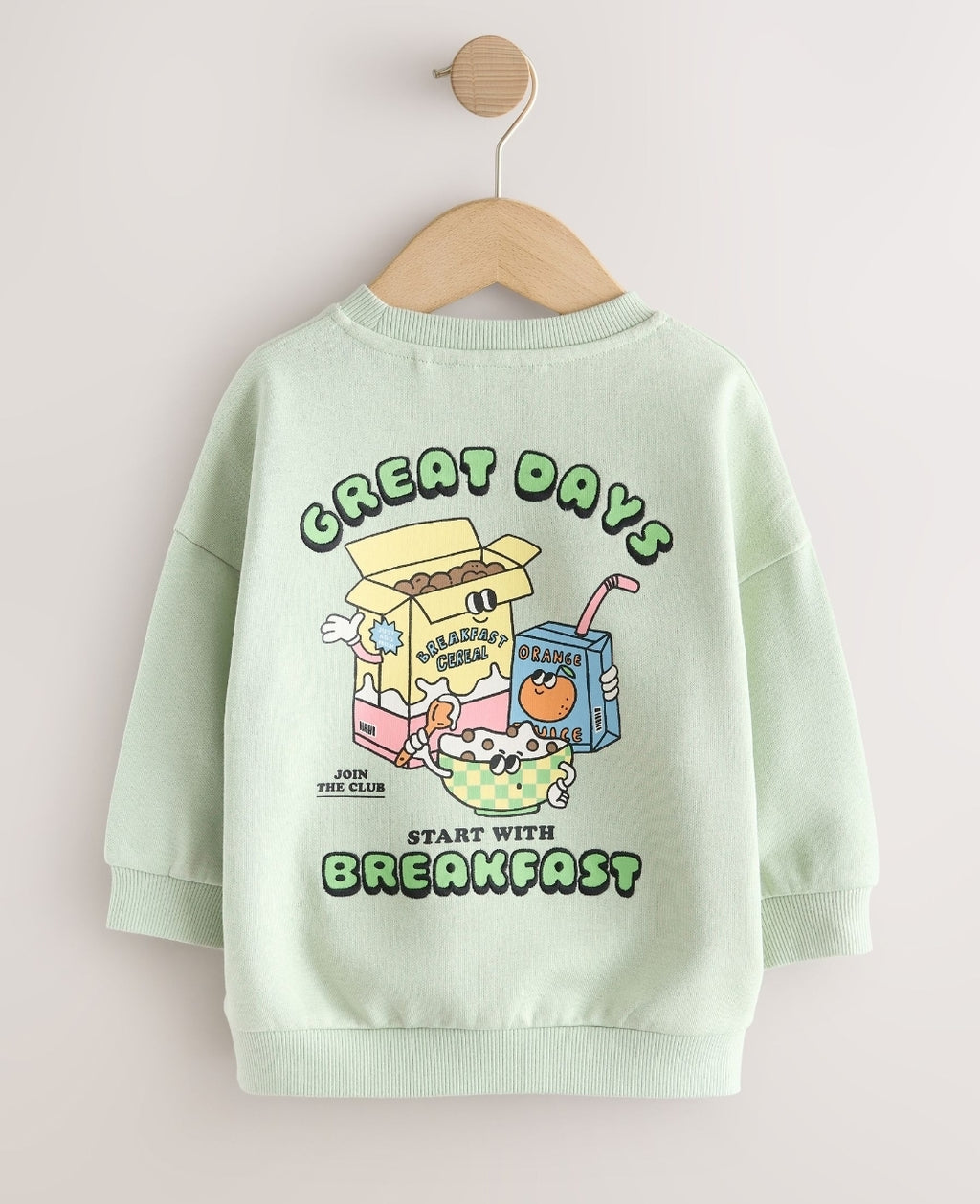 Back Print Print Crew Neck
Sweatshirt