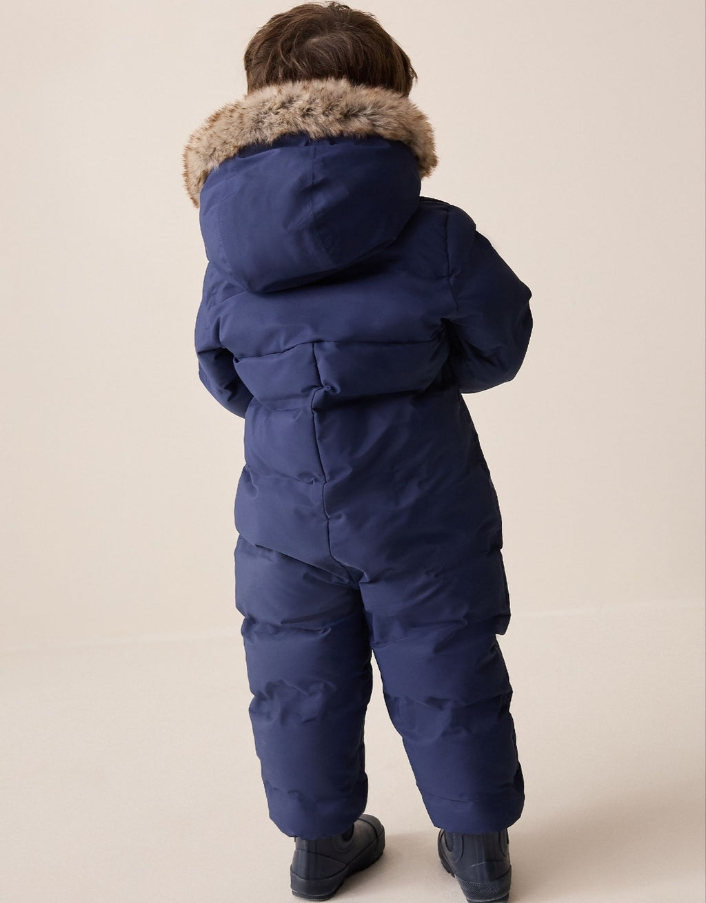 Navy Waterproof Padded Snowsuit