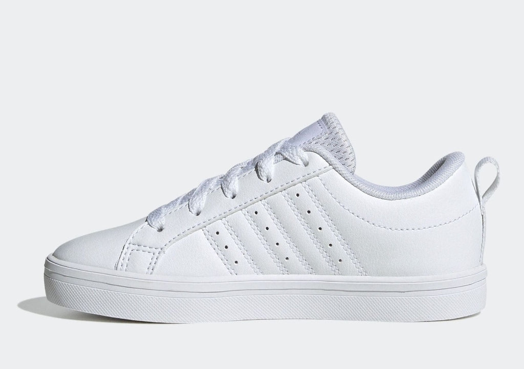 adidas White Lace Up VS Pace 2.0 Kids Trainers