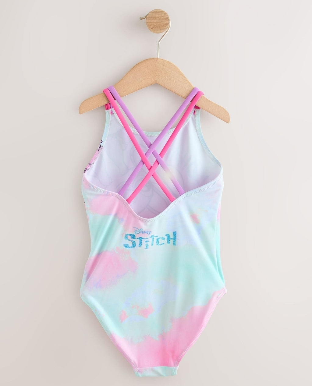 Blue Stitch Double Strap Swimsuit