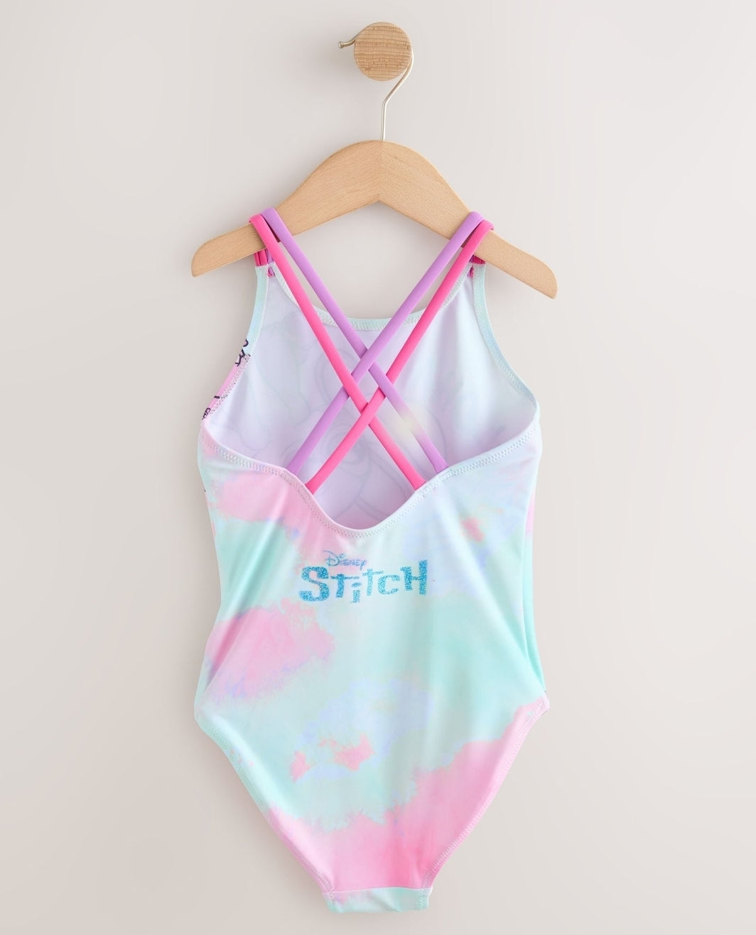 Blue Stitch Double Strap Swimsuit
