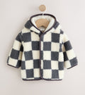 Grey Checkerboard Hooded Borg
Baby Jacket