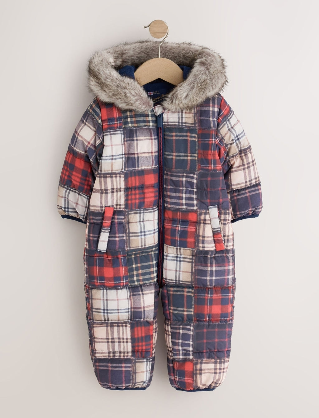 Check Padded Snowsuit