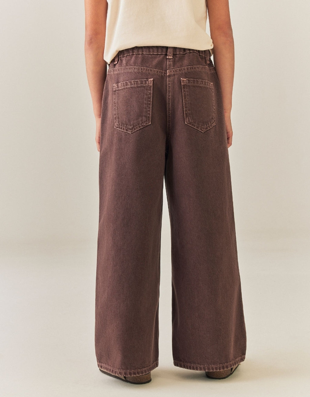 Chocolate Brown Wide Leg Jeans
