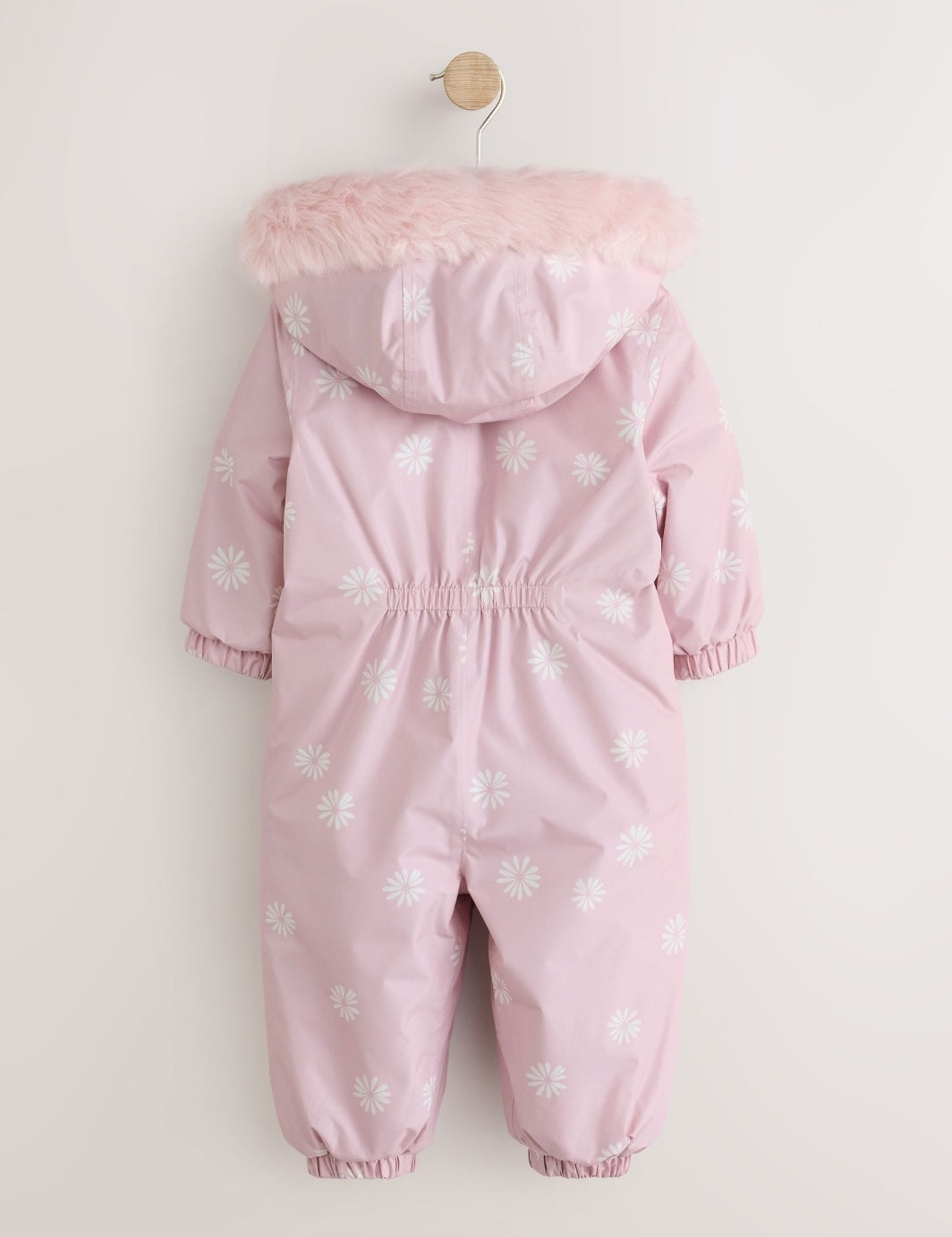 Pink Floral Waterproof Printed Snowsuit
