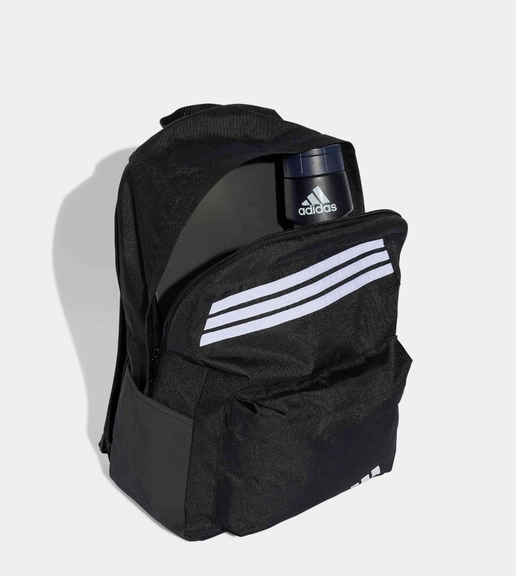 adidas Black 3 Stripe Pencil case & Backpack