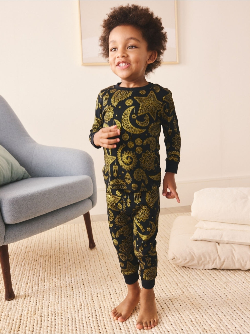 Black/Gold EID Snuggle Fit Pyjamas