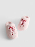 Primark Christmas Candy Cane Faux Fur Mule Slippers