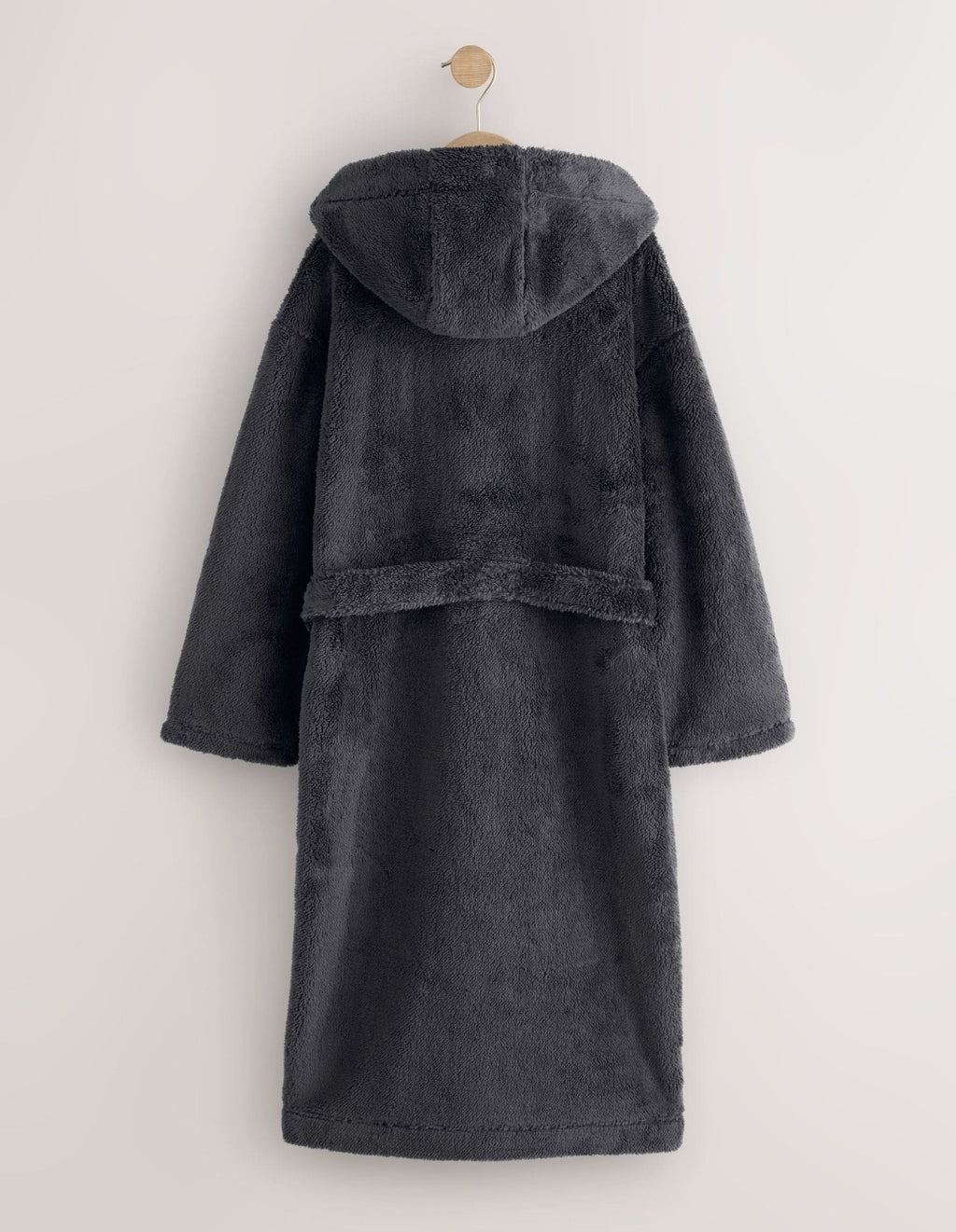 Grey Long Fleece Robe