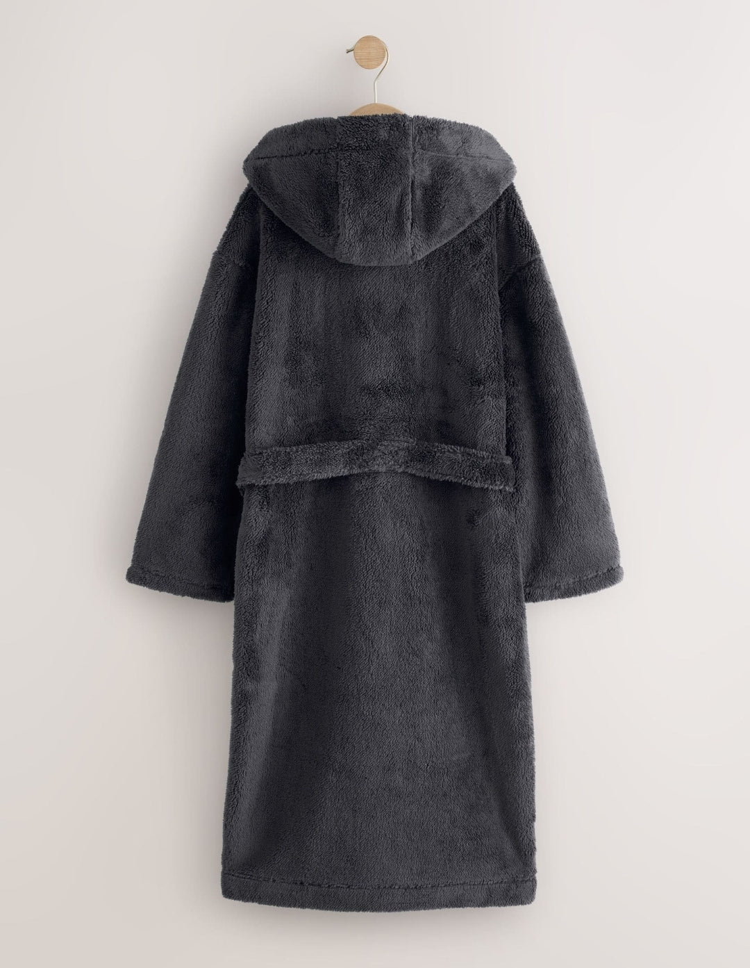 Grey Long Fleece Robe