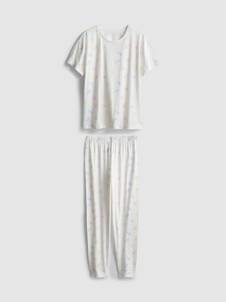 Cotton Printed Seashell Pyjamas