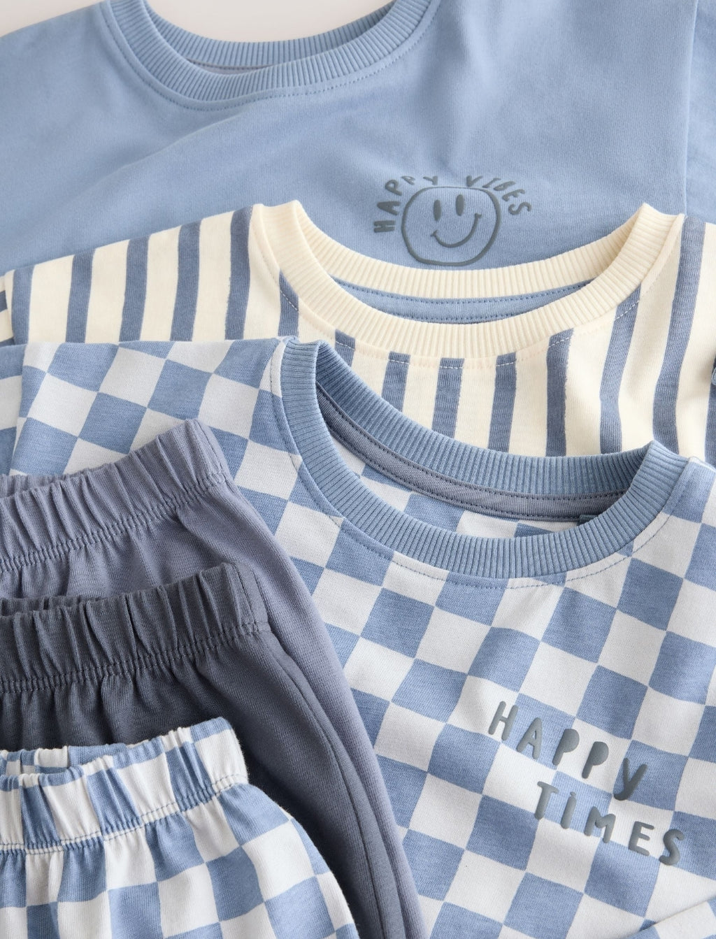 Blue Oversized Pyjamas 3 Pack