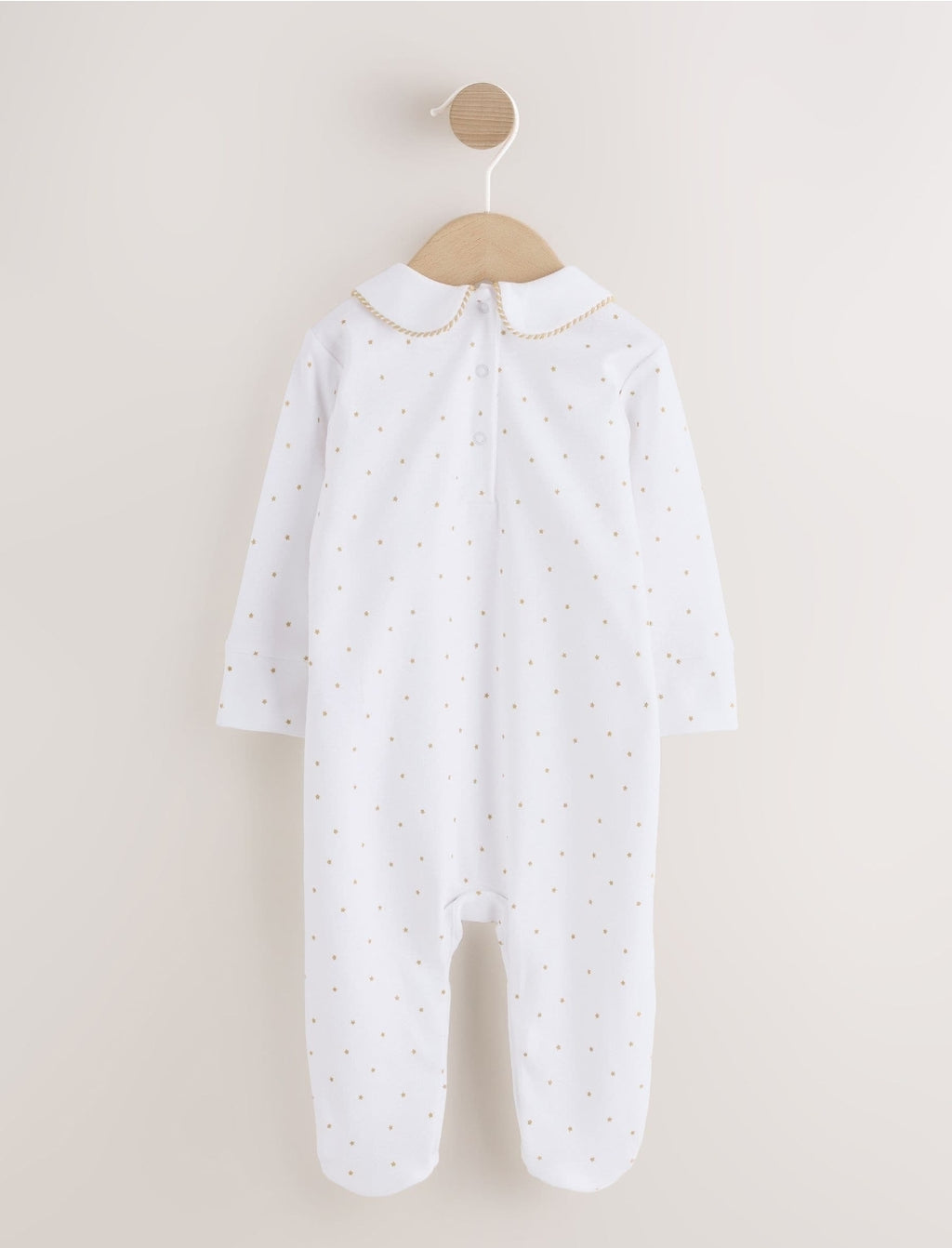 White Collar EID Baby Sleepsuit