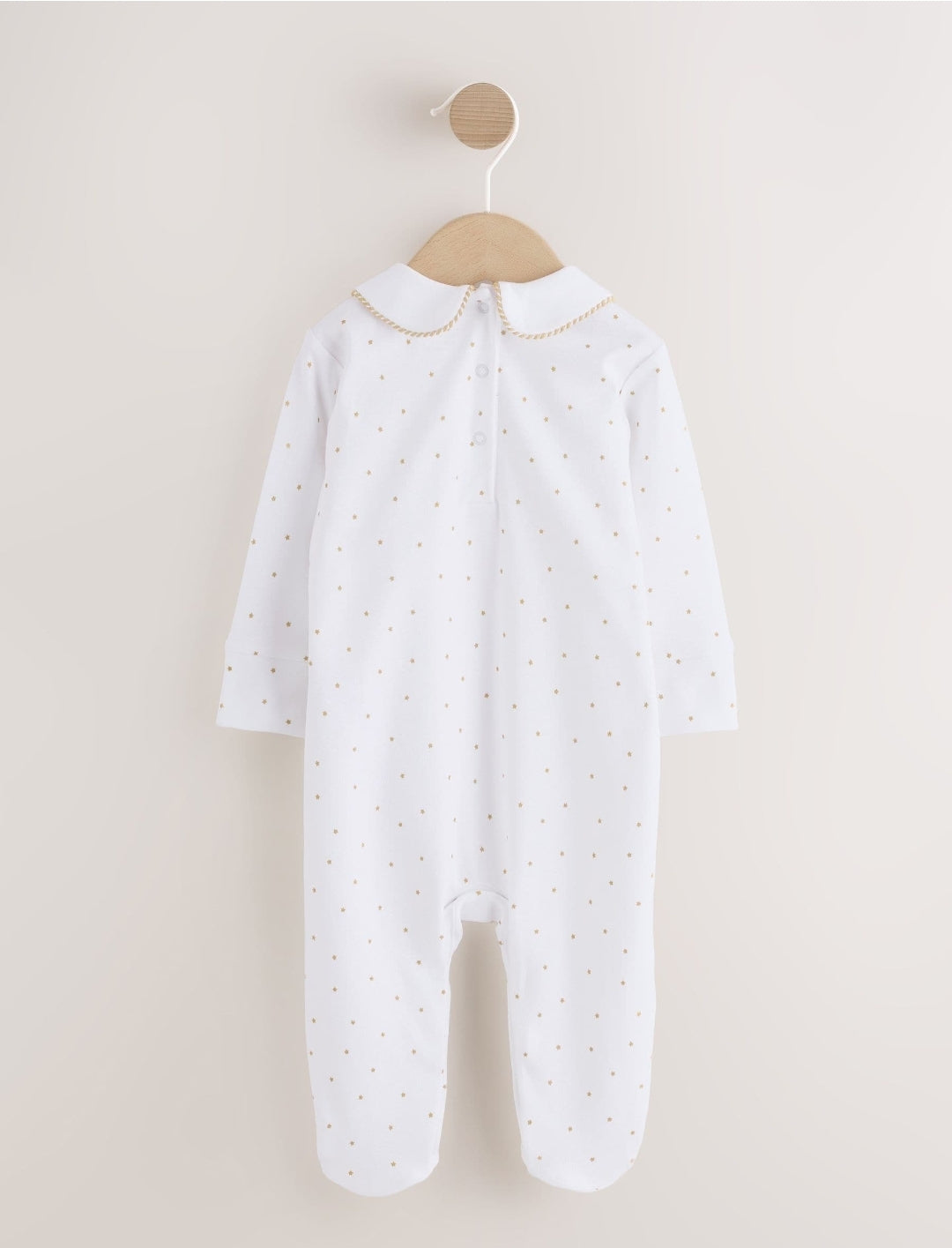 White Collar EID Baby Sleepsuit