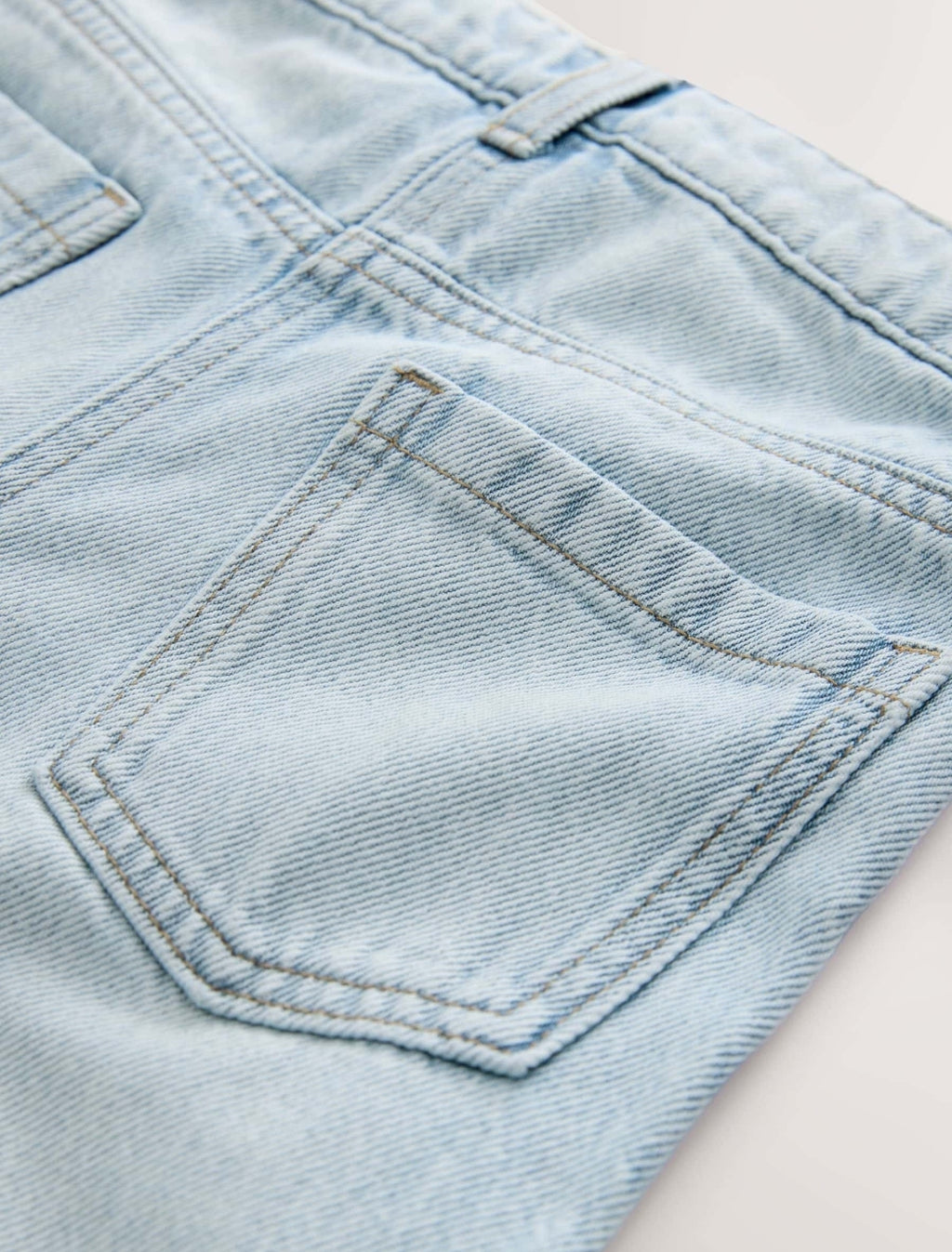 Light Wash Straight Leg Jeans