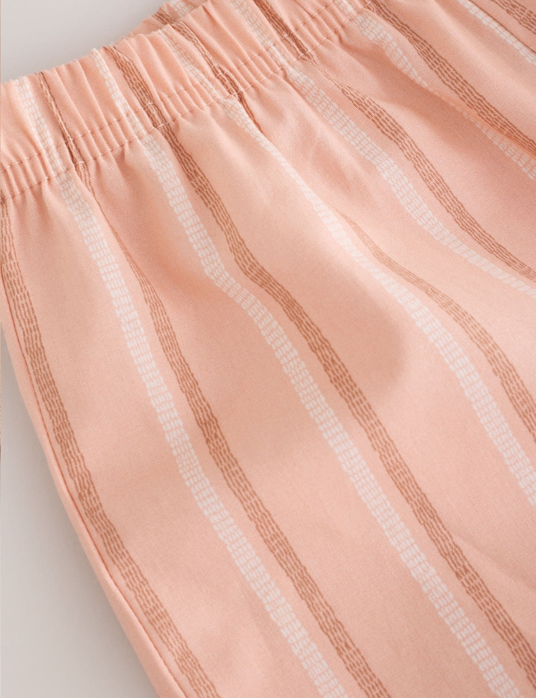 Pink/Oatmeal Woven Wide Leg
Pyjamas 2 Pack