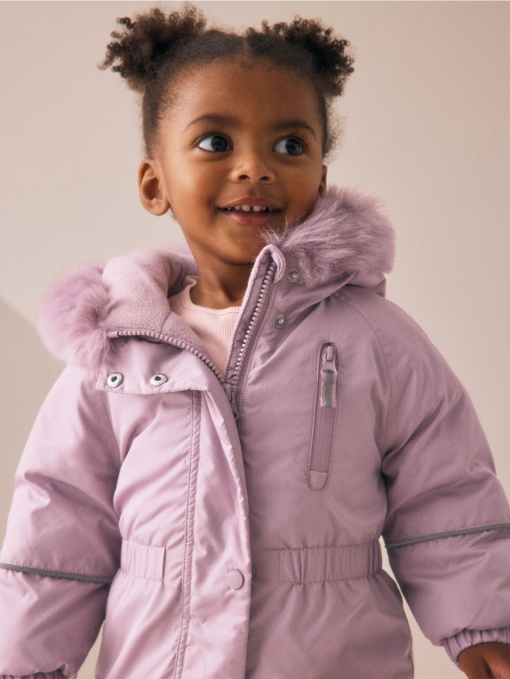 Pink Shower Resistant Snowsuit