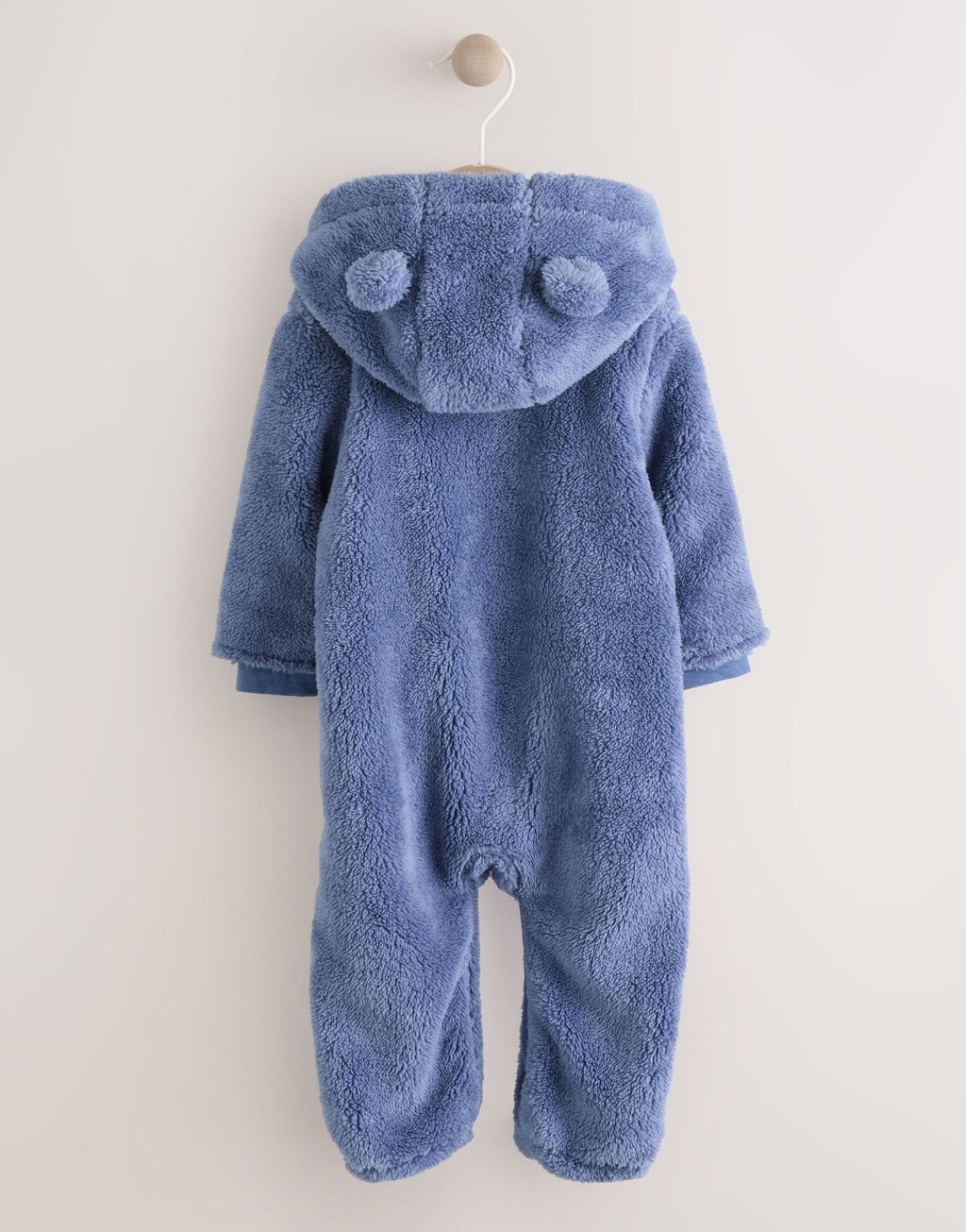 Navy Fleece Baby Pramsuit