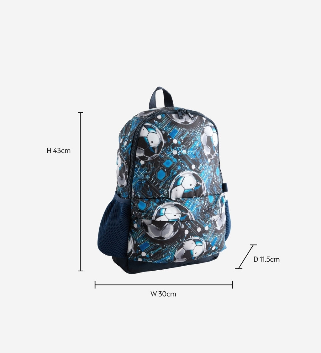 Blue Football Backpack 16 inches