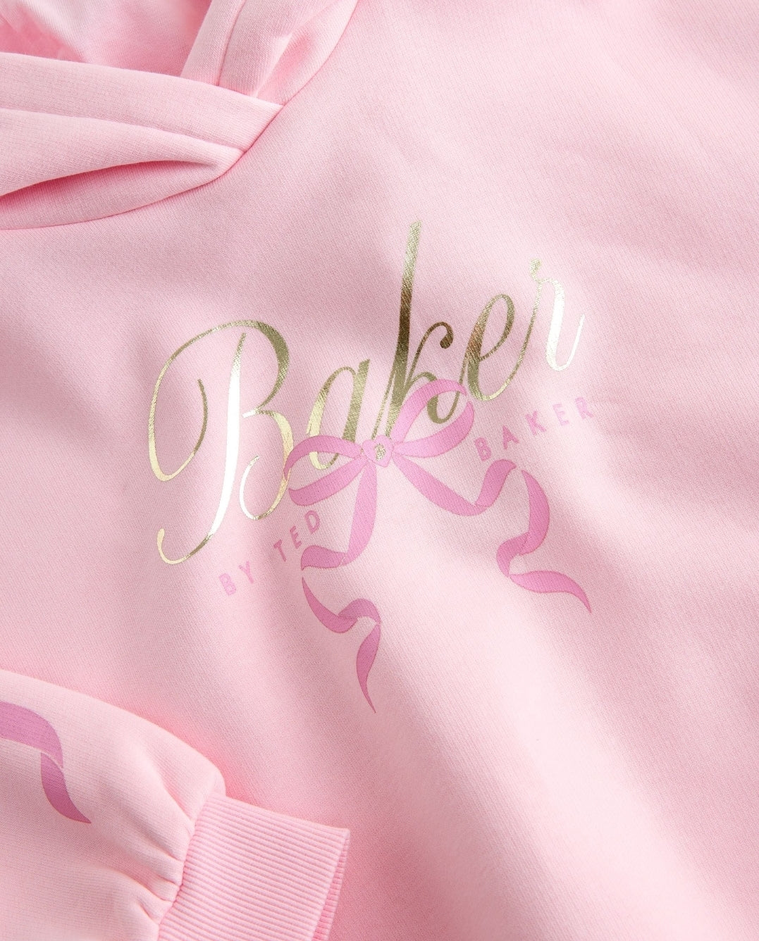 Baker by Ted Baker Oversized Bow
Graphic Pink Hoodie