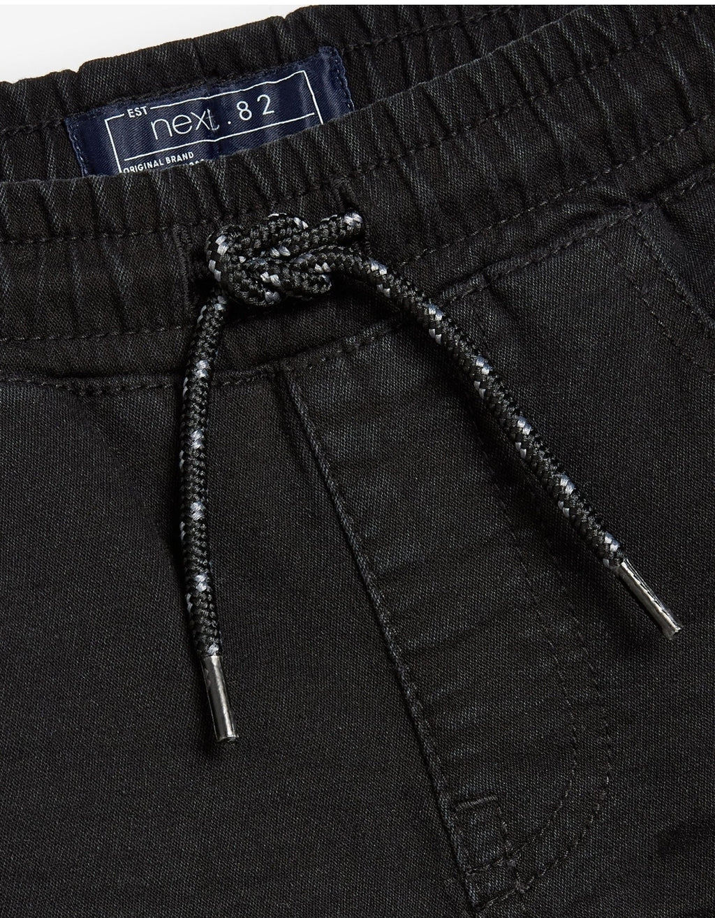 Black Skinny Fit Stretch Elasticated Waist Jeans