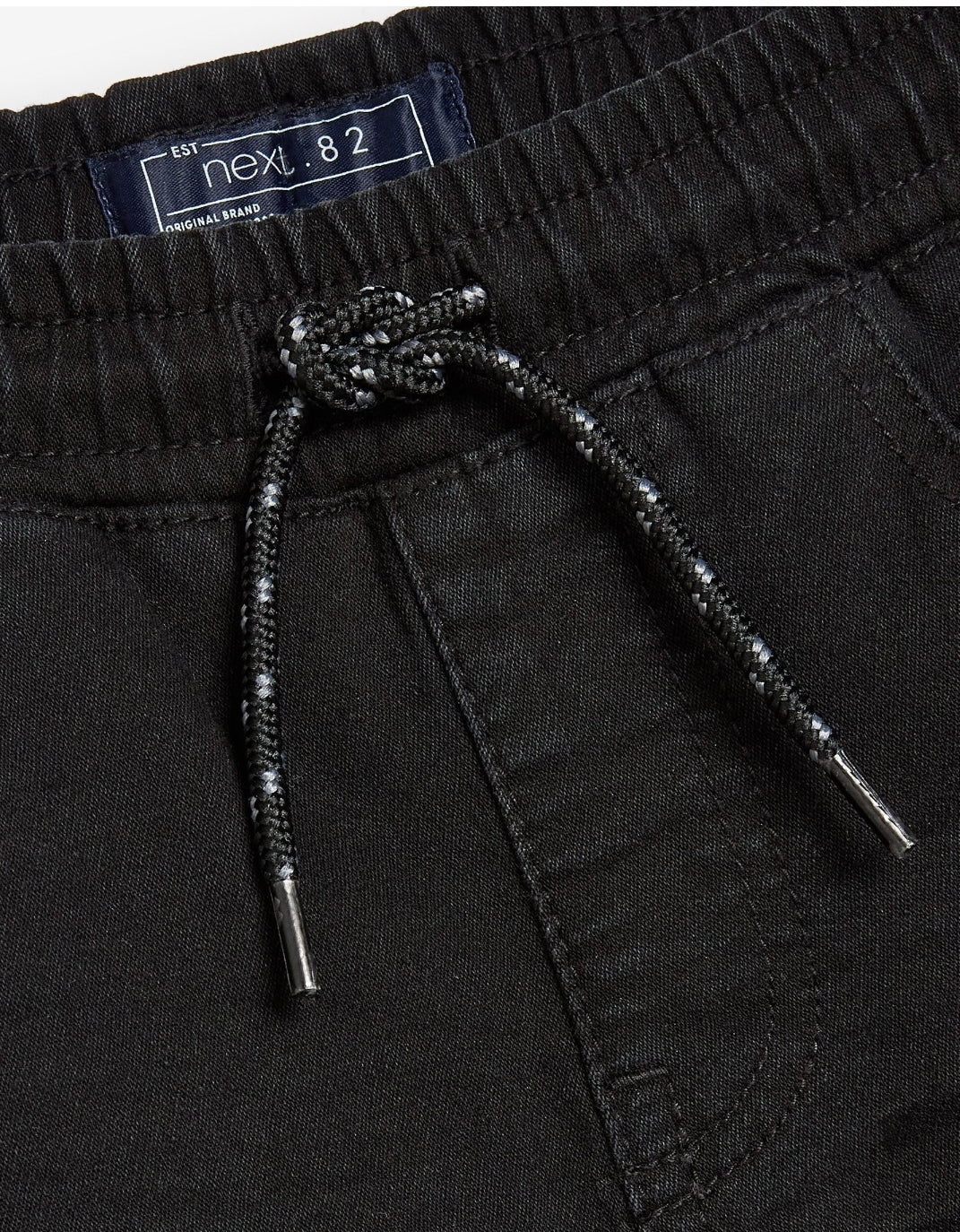 Black Skinny Fit Stretch Elasticated Waist Jeans