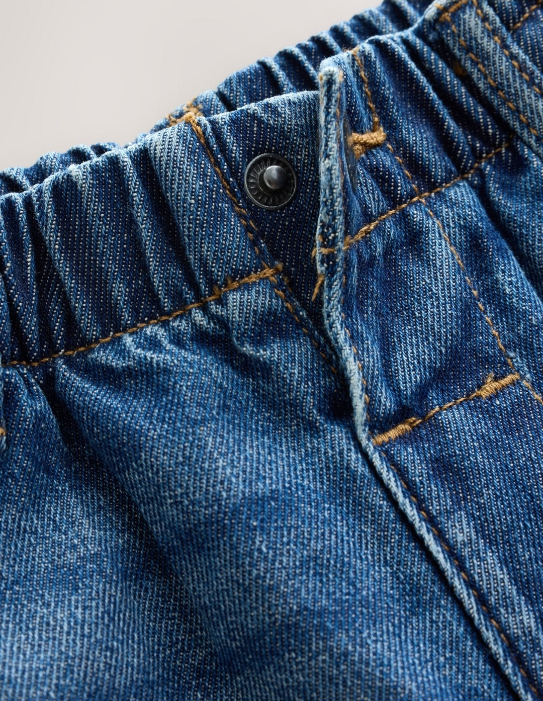 Mid Blue Denim Wide Fit Jeans