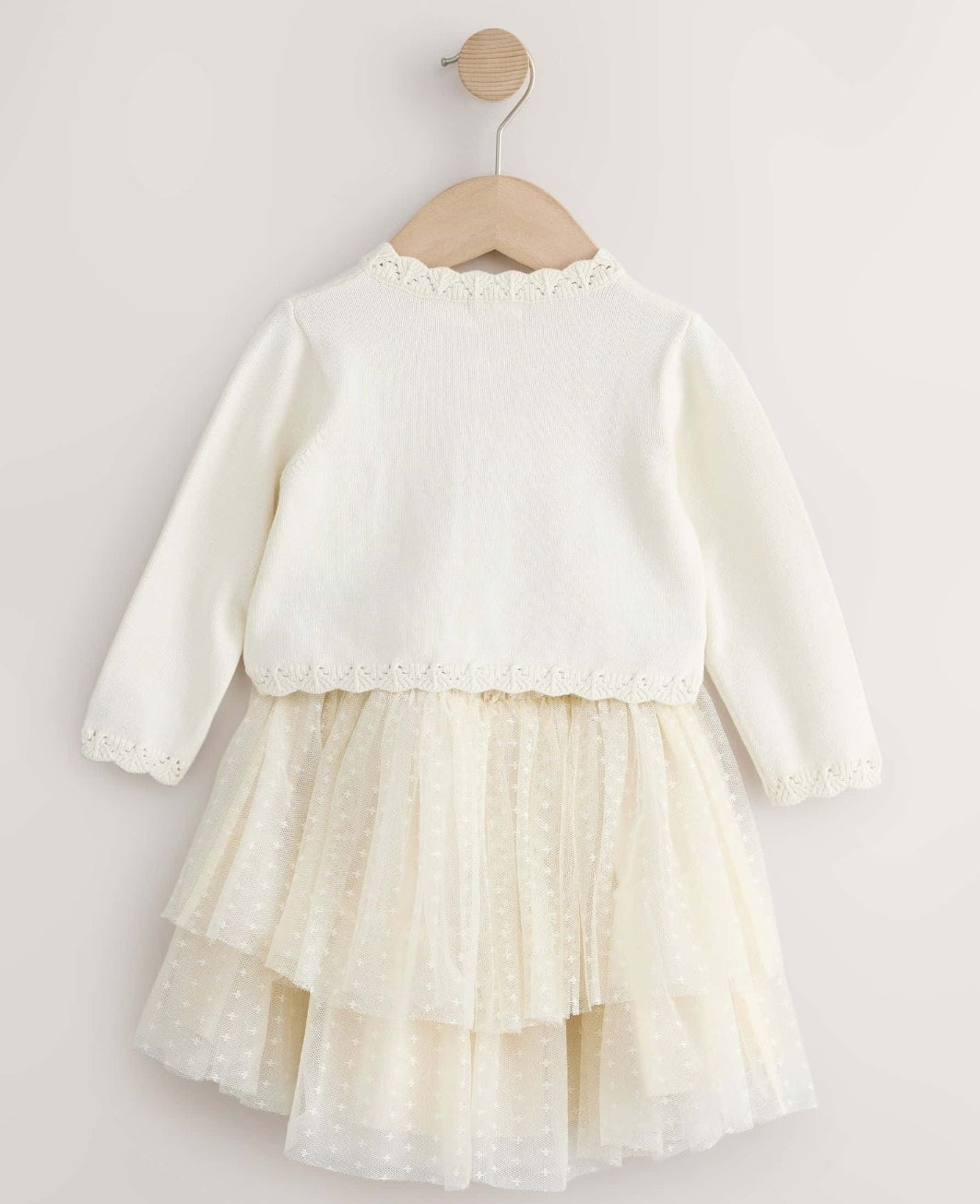Ecru White Party OccasionSkirt Set