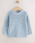 Blue Twist Knitted Crew Neck
Jumper