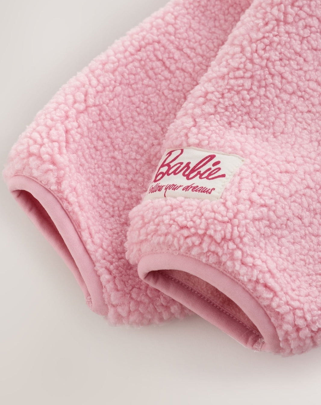 Pink Barbie Half Zip Fleece
