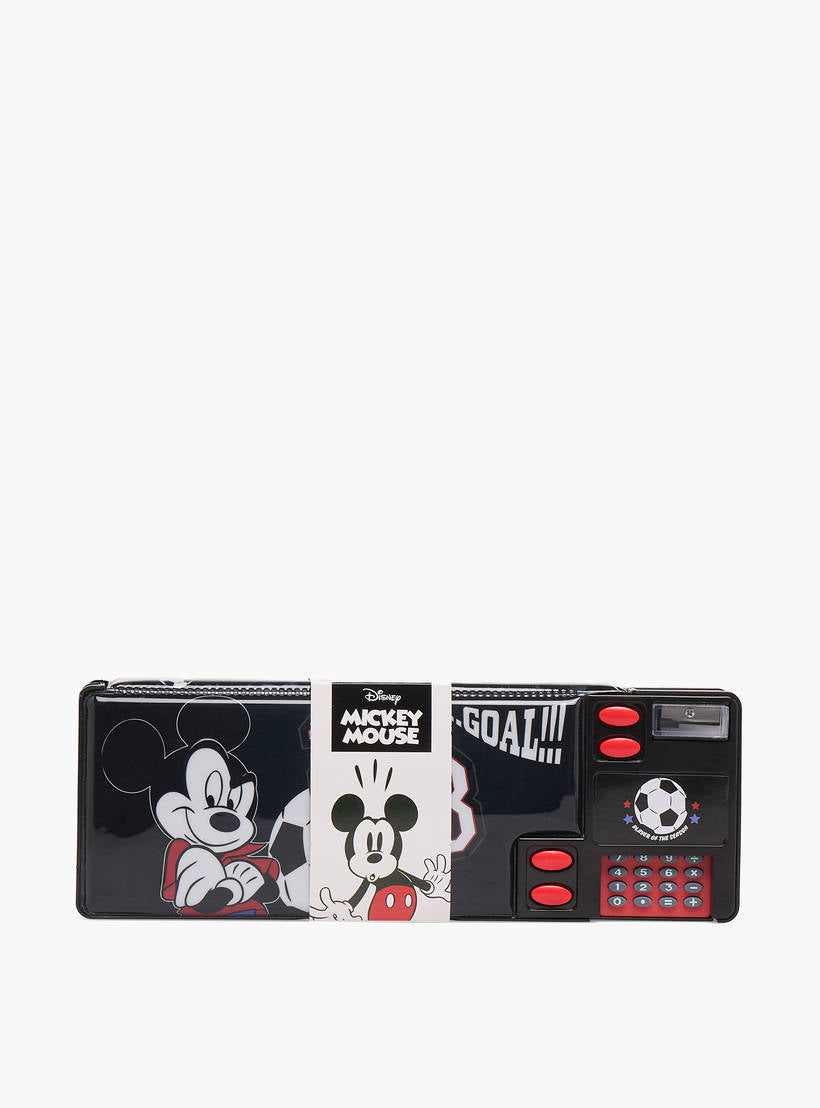 Disney Mickey Mouse Print Pencil Case with Calculator