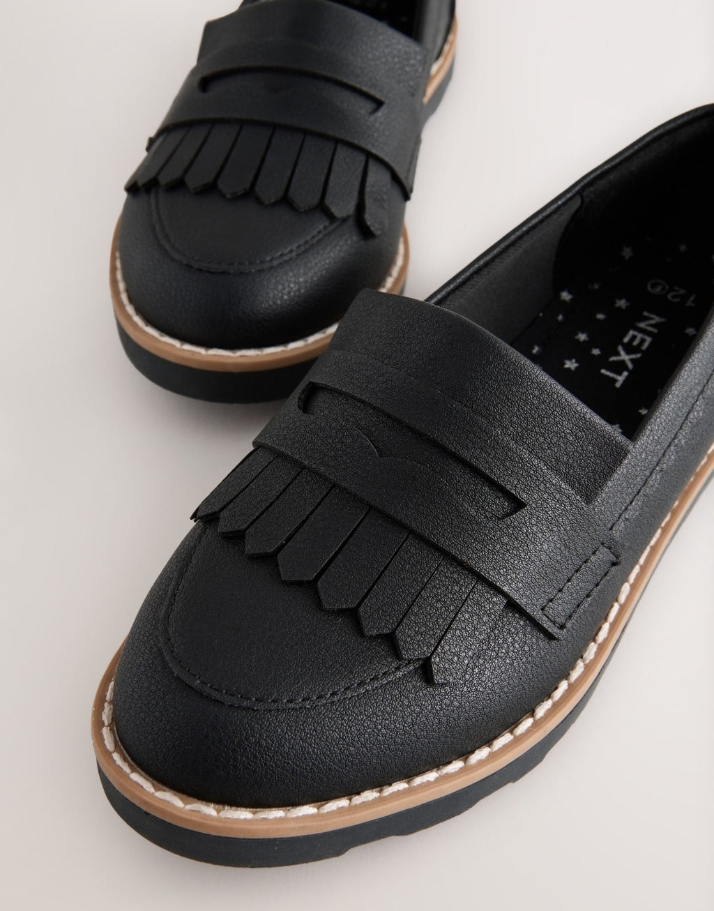 Black Standard Fit (F) School
Loafers