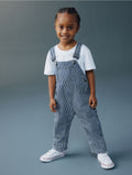Ticking Stripe Dungarees
