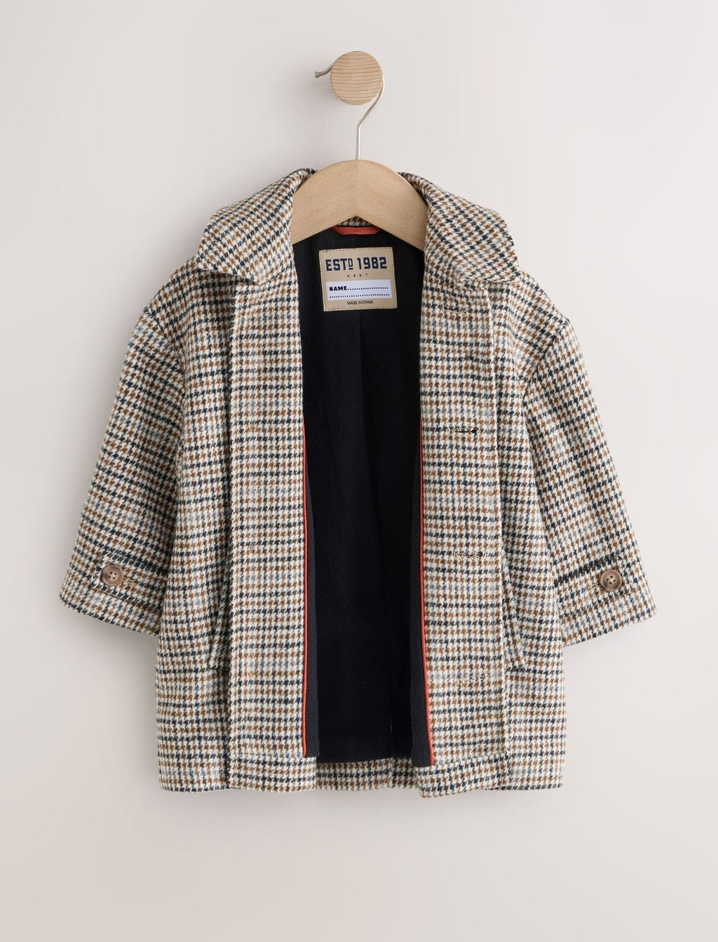 Brown Check Coat