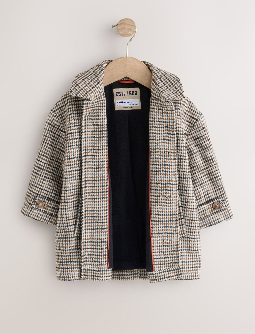 Brown Check Coat