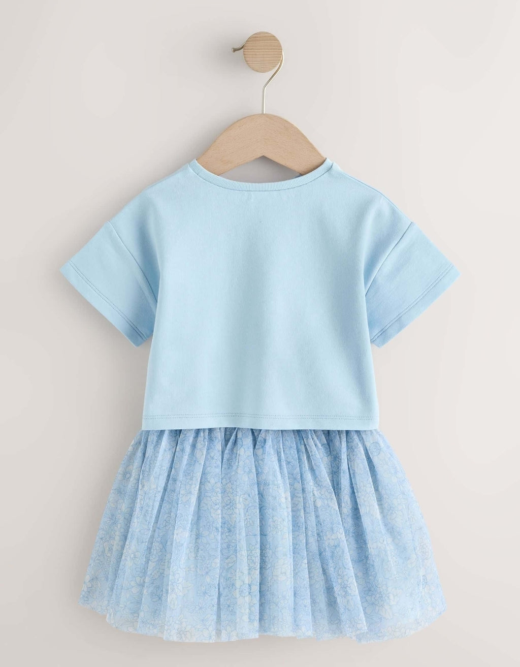 Blue Top and Tutu Skirt Set