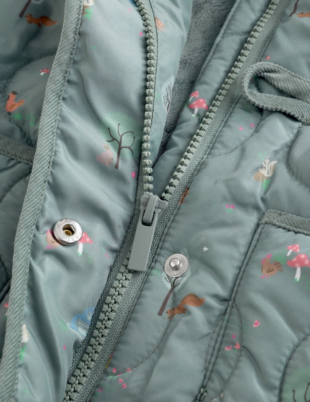 Teal Blue Character Shower
Resistant Duffle Coat