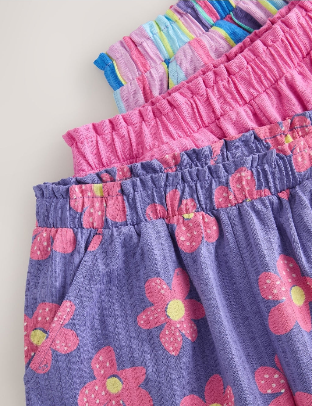 Pink/Stripe/Flower Textured
Shorts
