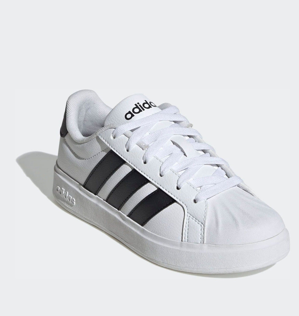 adidas White Street Talk Lace Junior Trainers