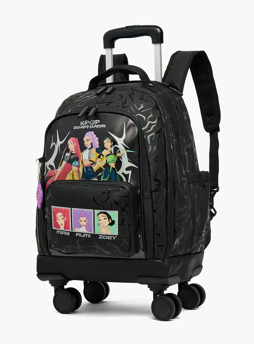 Netflix KPop Demon Hunters Print Trolley Bag  16 inches