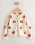 Ecru Strawberry Cardigan
